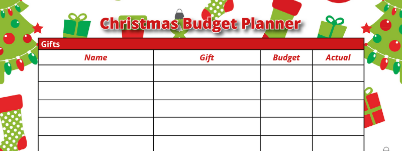 Christmas Budget Planner